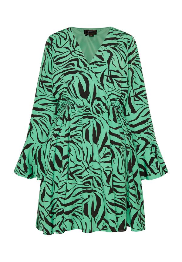 faina faina Рокля  тревнозелено / черно