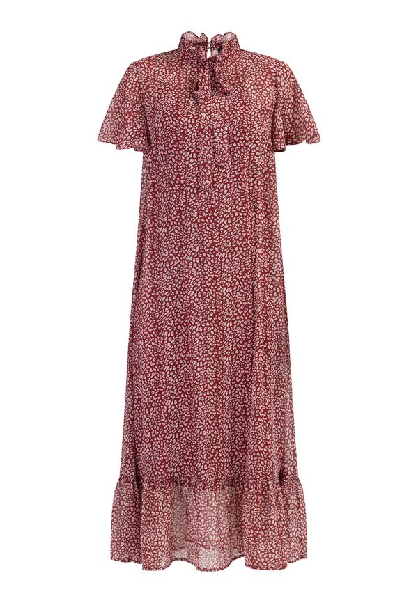 faina faina Рокля  тъмночервено / бяло