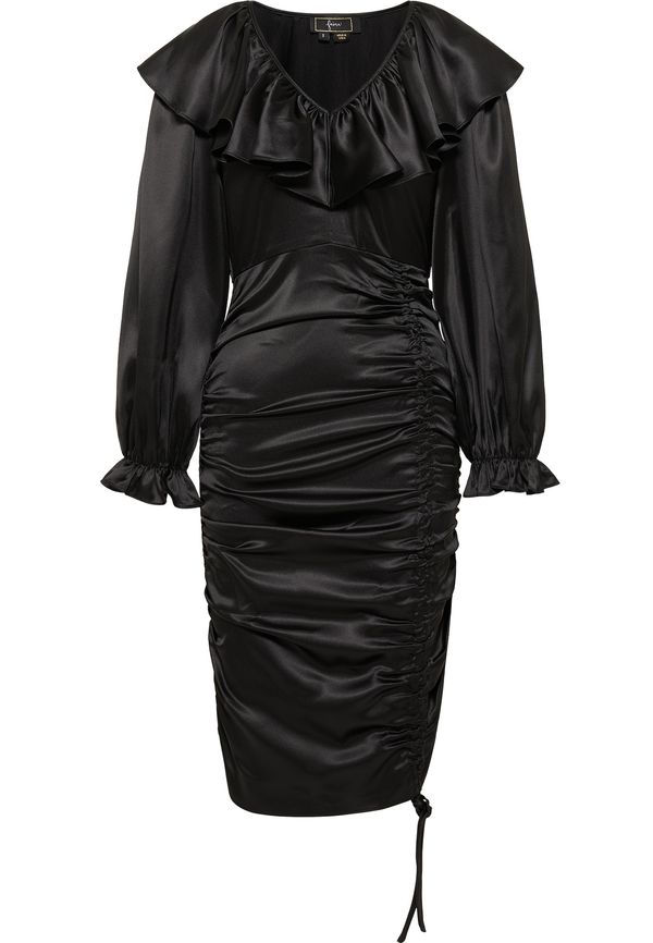 faina faina Рокля за коктейл  черно