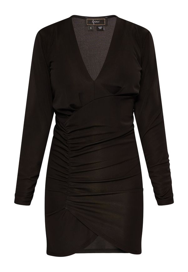 faina faina Рокля за коктейл  черно