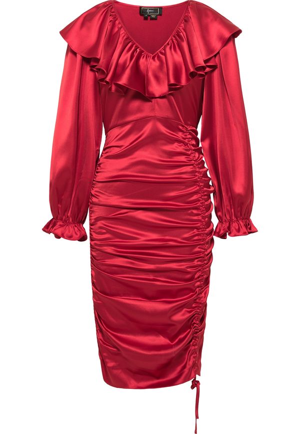 faina faina Рокля за коктейл  червено