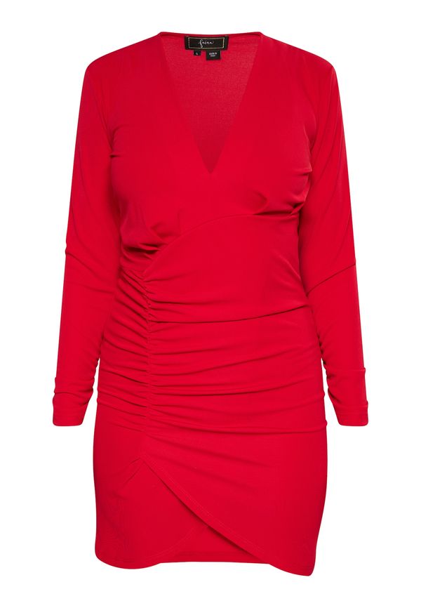 faina faina Рокля за коктейл  червено