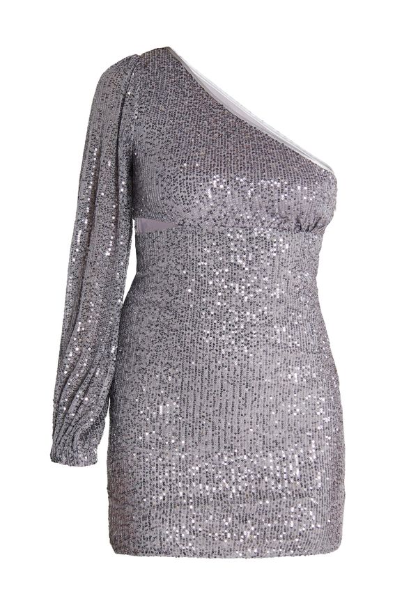 faina faina Рокля за коктейл 'Imane'  сребърно сиво