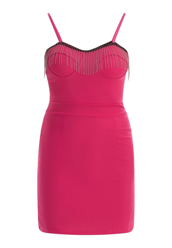 faina faina Рокля за коктейл  розово / черно