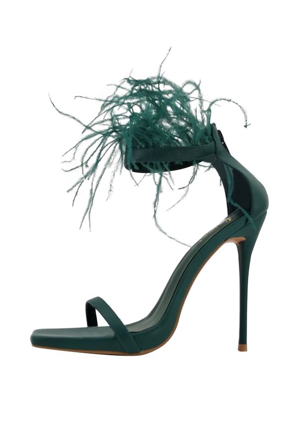 faina faina Сандали с каишка 'Minya'  смарагдово зелено