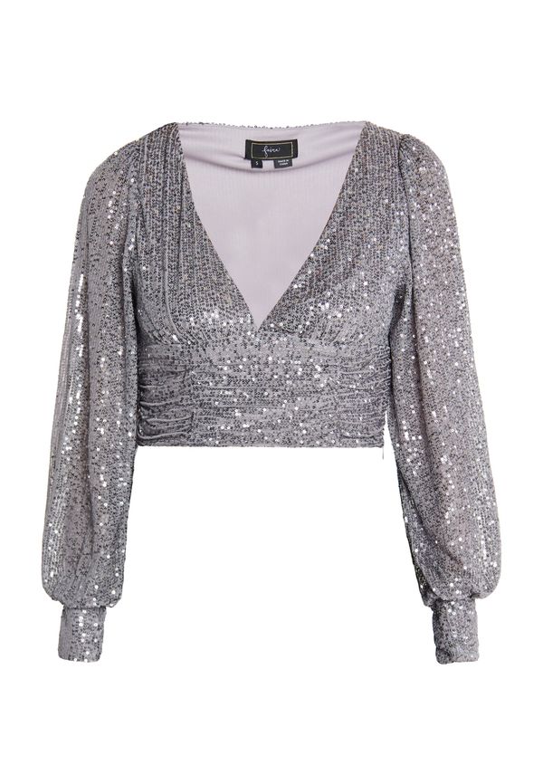 faina faina Тениска 'Nascita'  сребърно сиво / сребърно