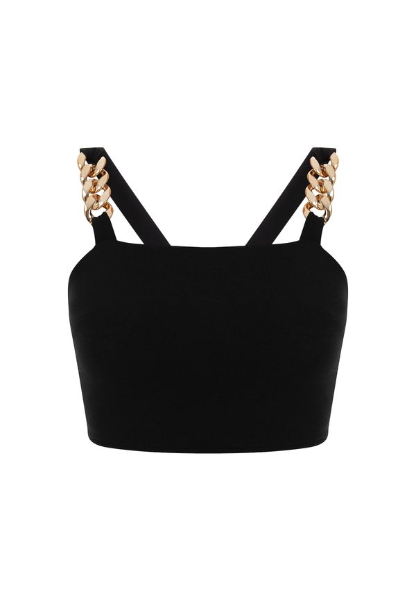faina faina Топ  злато / черно