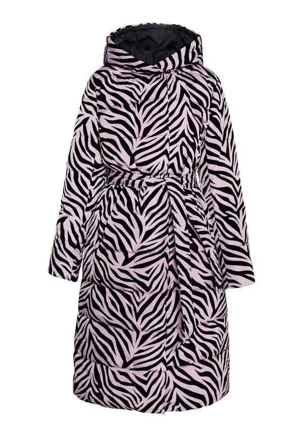 faina faina Зимно палто  бледоморав / черно