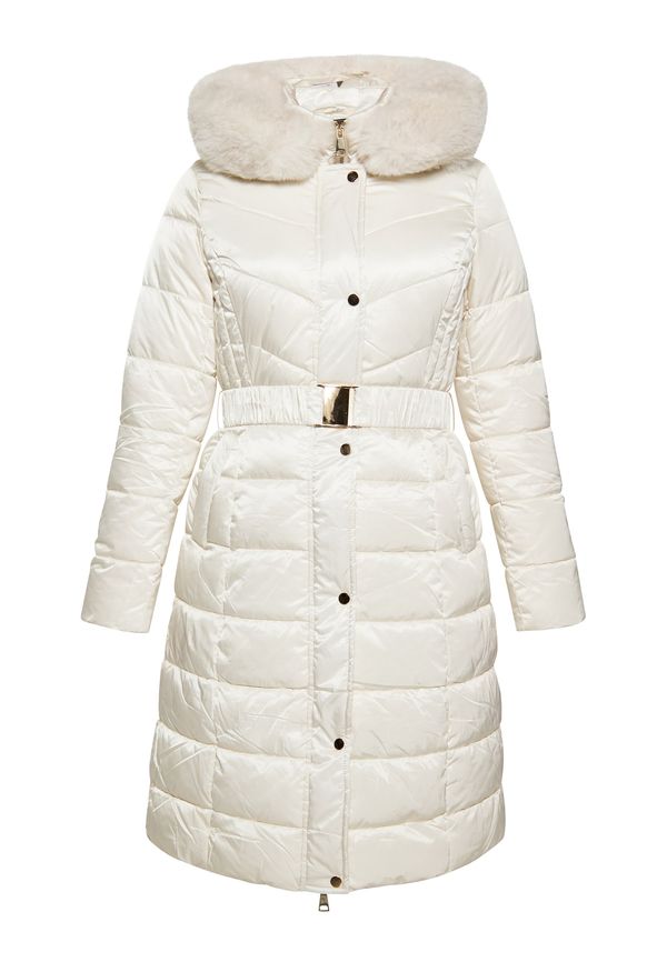 faina faina Зимно палто  бял памук