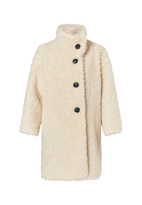 faina faina Зимно палто  кремаво