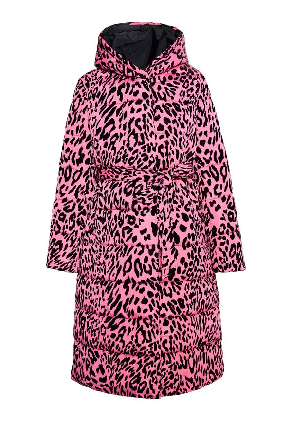 faina faina Зимно палто  розово / черно