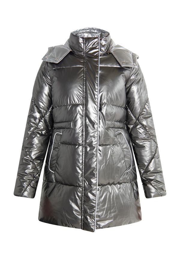 faina faina Зимно яке  сребърно / бяло