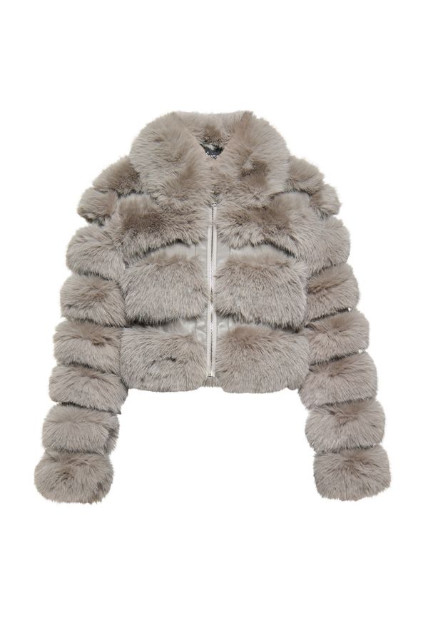 faina faina Зимно яке  таупе сиво