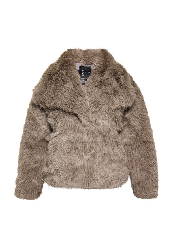 faina faina Зимно яке  тъмнобежово