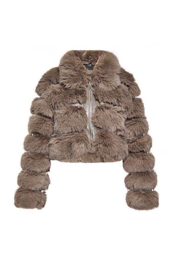 faina faina Зимно яке  тъмнобежово