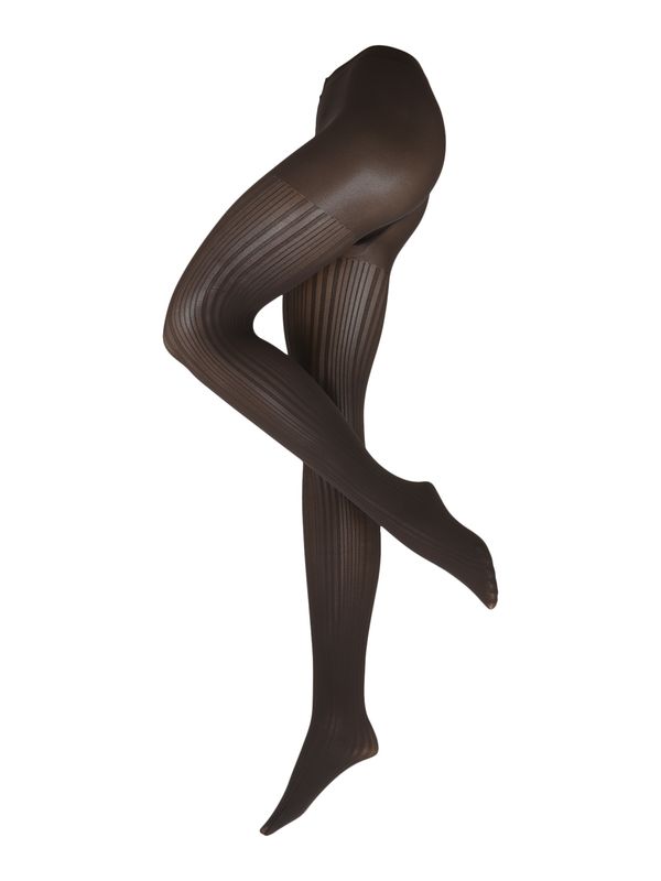 FALKE FALKE Чорапогащи 'Prime Rib'  антрацитно черно