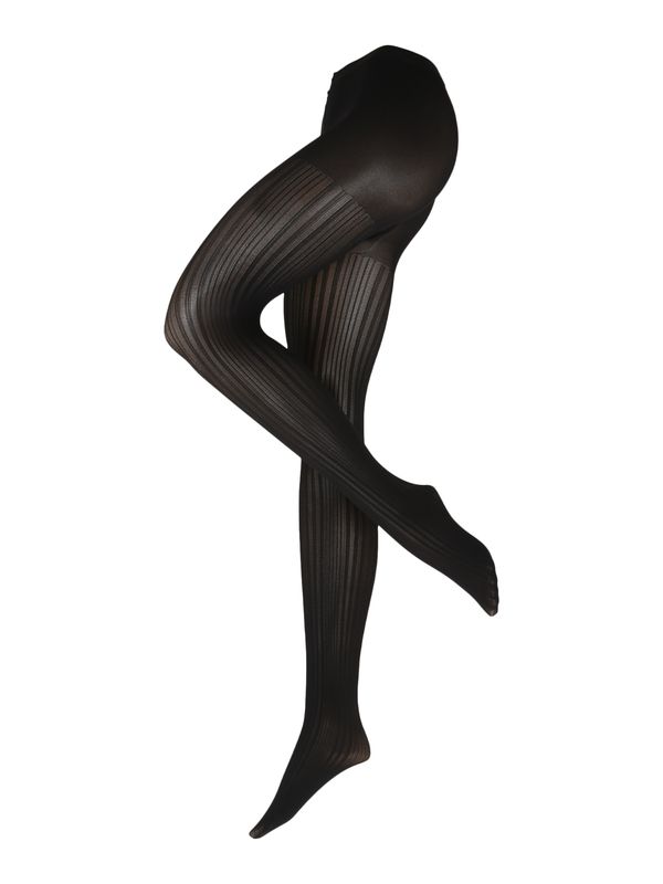 FALKE FALKE Чорапогащи 'Prime Rib'  черно