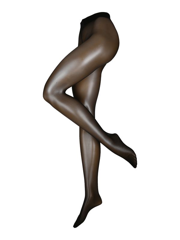 FALKE FALKE Фини чорапогащи 'Seidenglatt'  черно