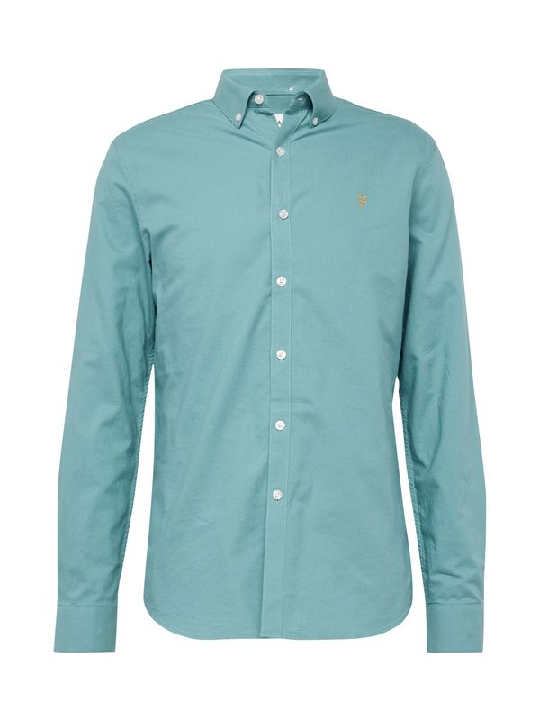 FARAH FARAH Риза 'BREWER'  циан / горчица