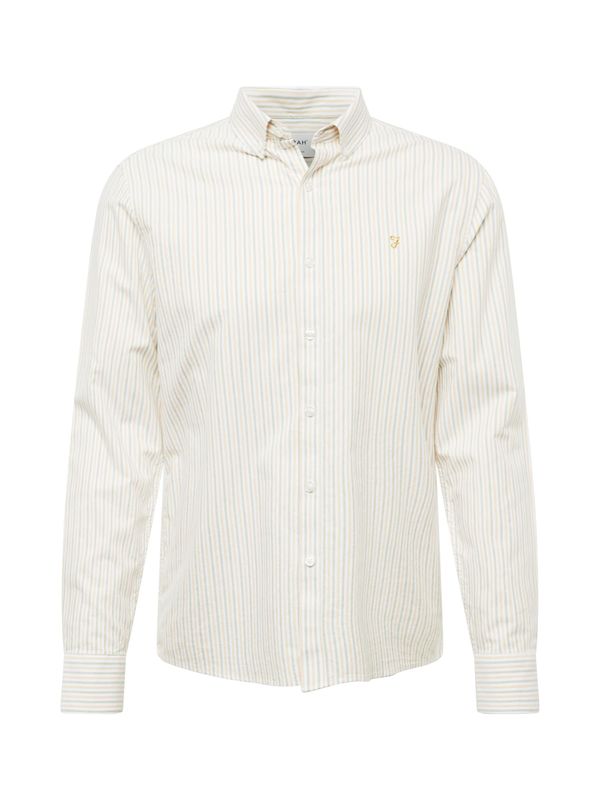 FARAH FARAH Риза 'BREWER'  къри / пастелно зелено