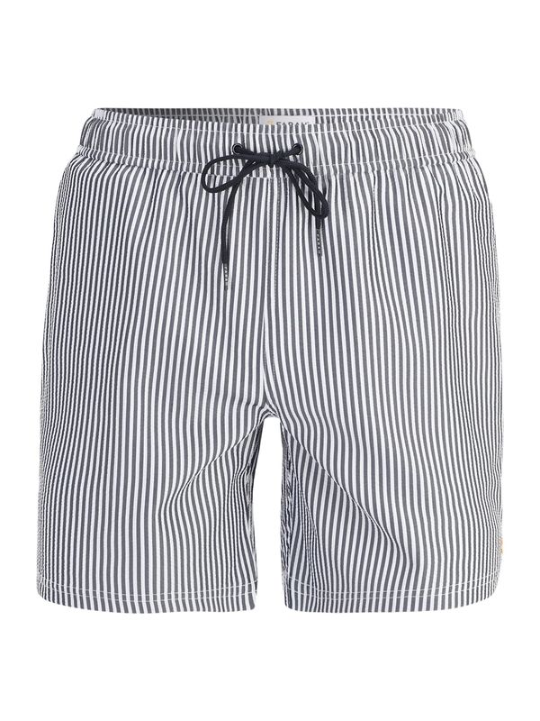 FARAH FARAH Спортен бански констюм 'COLBERT SEERSUCKER'  морскосиньо / бяло