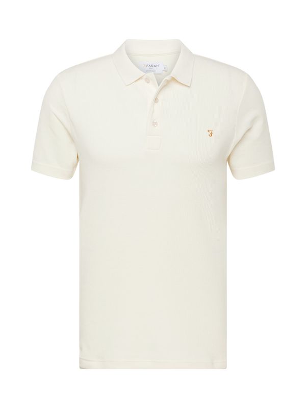 FARAH FARAH Тениска 'FORSTER'  златистожълто / мръсно бяло