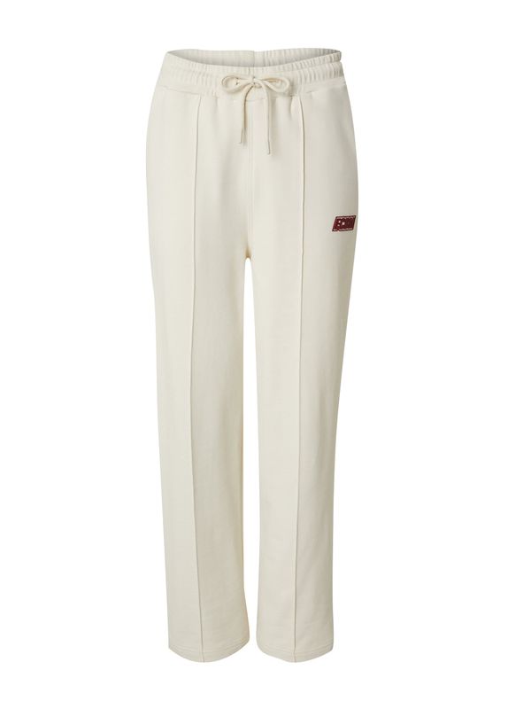 FCBM FCBM Панталон 'Eren'  тъмночервено / мръсно бяло