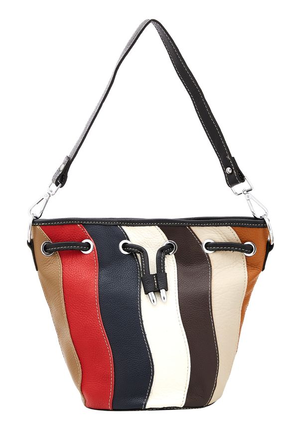 FELIPA FELIPA Чанта тип „торба“  нейви синьо / тъмнокафяво / ярко червено / бяло
