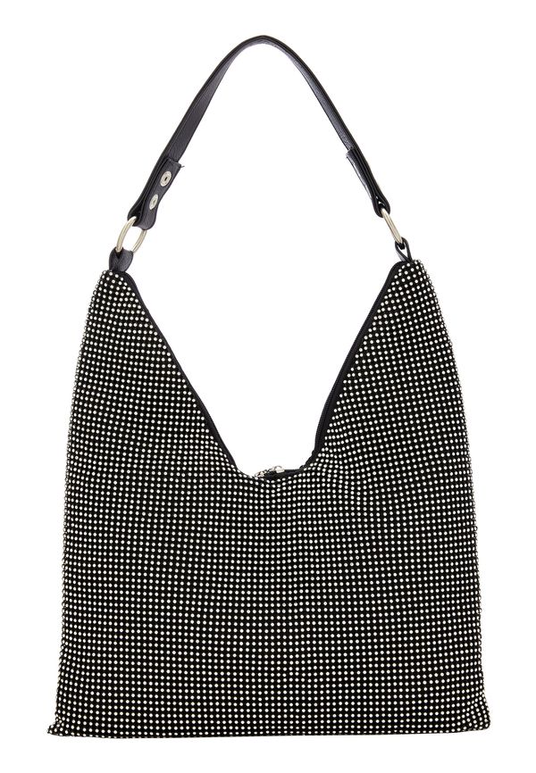 FELIPA FELIPA Чанта за през рамо  черно / сребърно