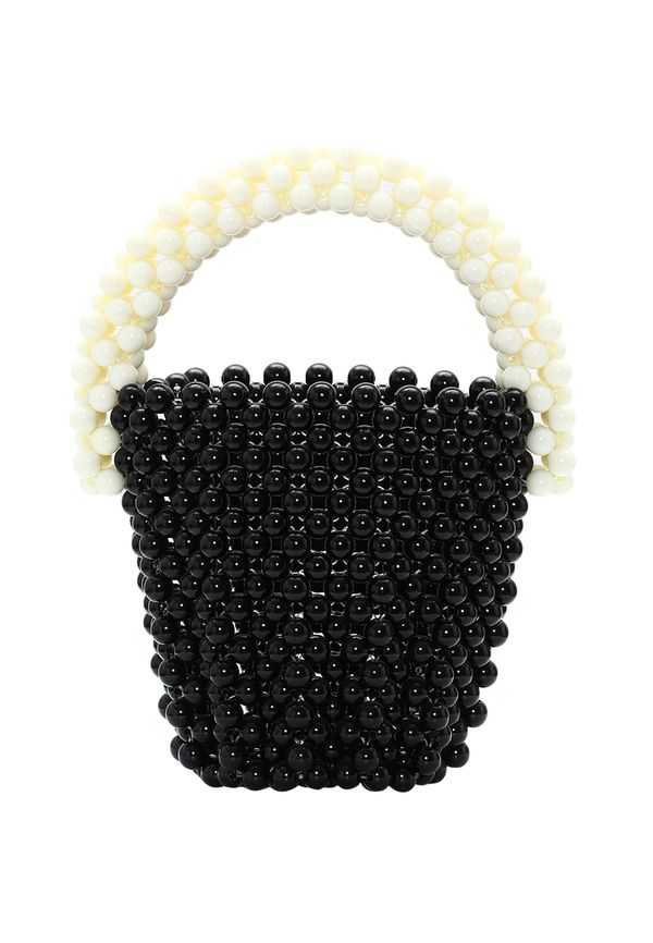 FELIPA FELIPA Дамска чанта  черно / бял памук