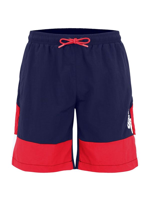 FILA FILA Бански къси панталонки 'Sciacca'  морскосиньо / винено червено / бяло