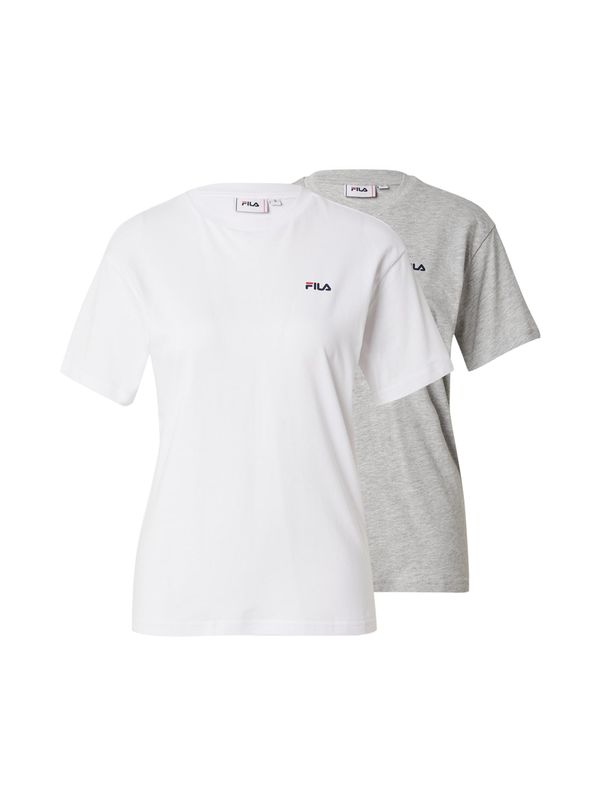 FILA FILA Функционална тениска 'BARI'  нейви синьо / сив меланж / червено / бяло