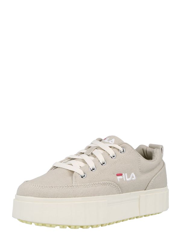 FILA FILA Ниски маратонки  сиво-бежово / червено / бяло