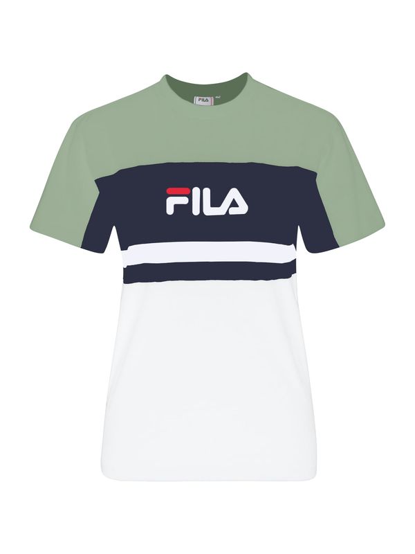 FILA FILA Тениска 'LISHUI'  нейви синьо / зелено / бяло