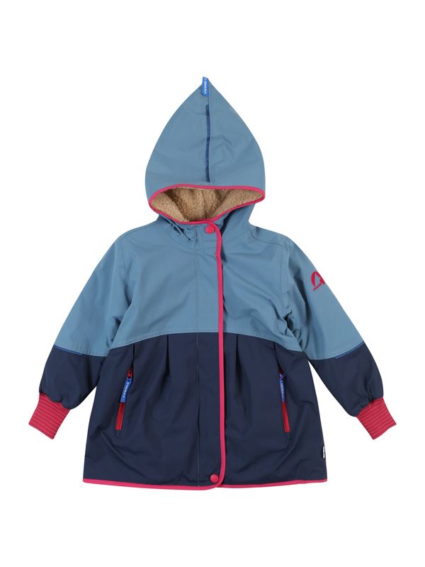 FINKID FINKID Преходно яке 'AINA MUKKA'  нейви синьо / опушено синьо / фуксия