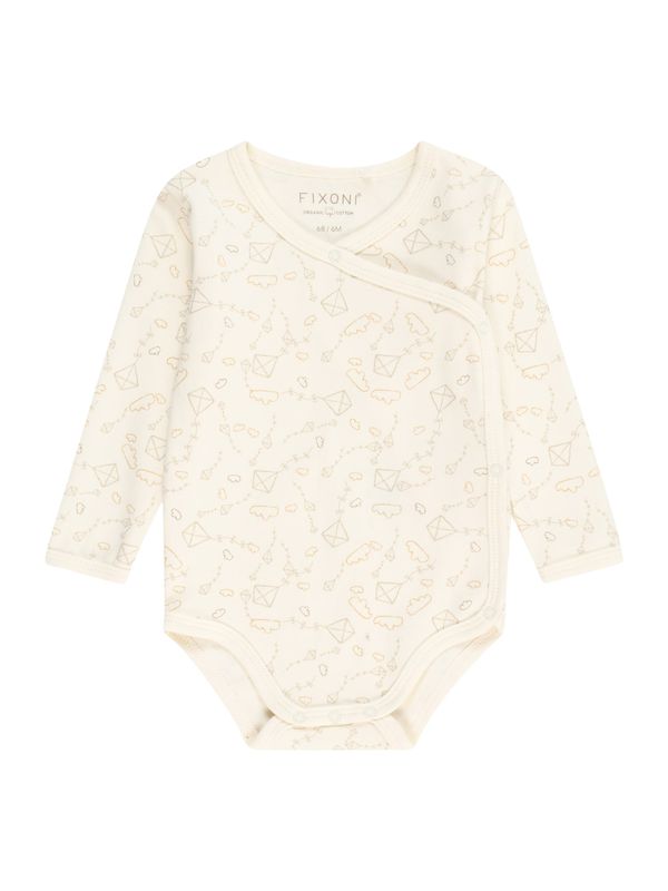 Fixoni Fixoni Бебешки гащеризони/боди  цвят "пясък" / кафяво / каки / бяло
