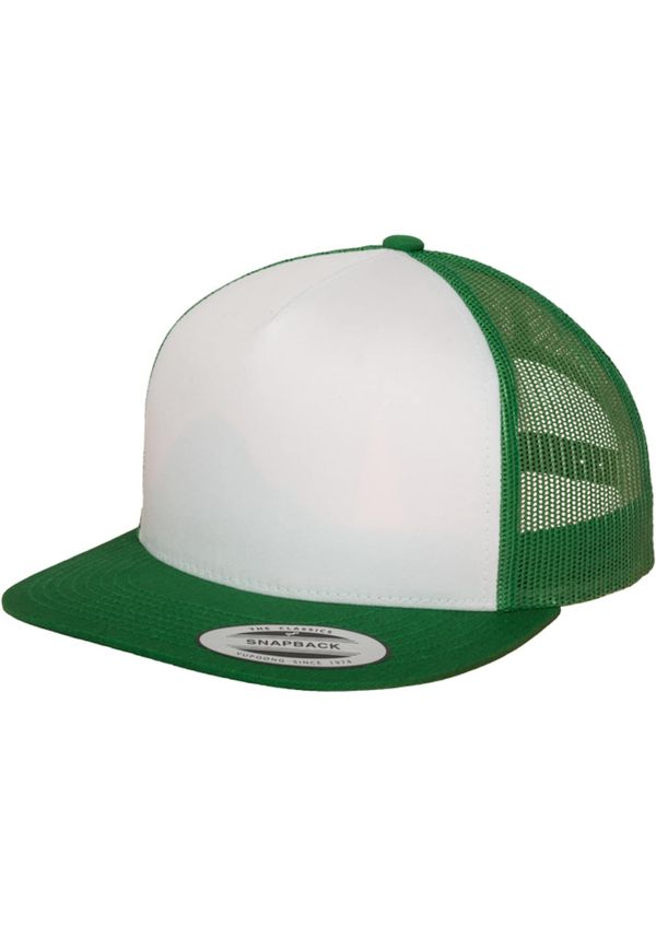 Flexfit Flexfit Шапка с козирка 'Classic'  зелено / бяло