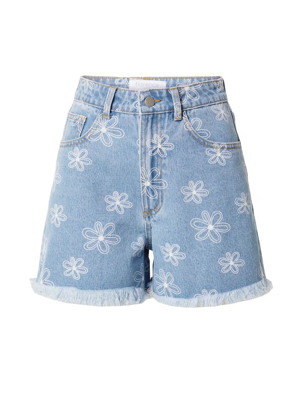 florence by mills exclusive for ABOUT YOU florence by mills exclusive for ABOUT YOU Дънки 'High Tide'  син деним / бяло