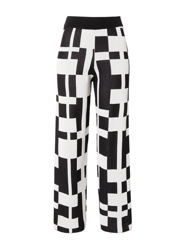 florence by mills exclusive for ABOUT YOU florence by mills exclusive for ABOUT YOU Панталон 'Copal'  черно / бяло