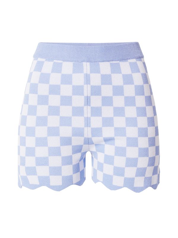 florence by mills exclusive for ABOUT YOU florence by mills exclusive for ABOUT YOU Панталон 'FroYo'  опушено синьо / бяло