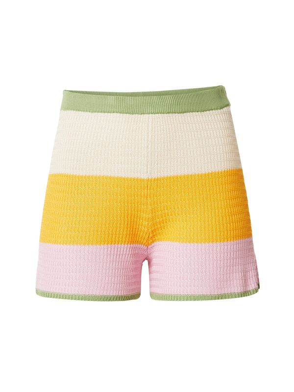 florence by mills exclusive for ABOUT YOU florence by mills exclusive for ABOUT YOU Панталон 'Towel Wrapped'  бежово / маслина / оранжево