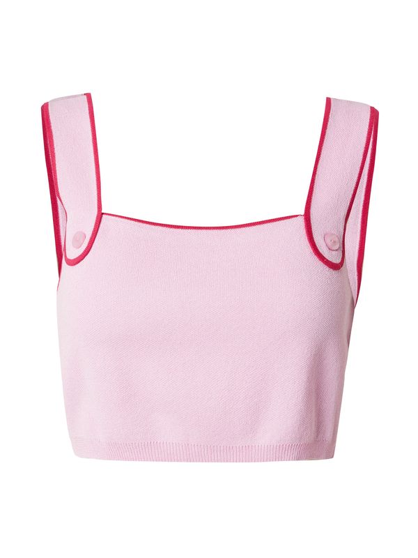 florence by mills exclusive for ABOUT YOU florence by mills exclusive for ABOUT YOU Плетен топ 'FroYo'  светлорозово / червено