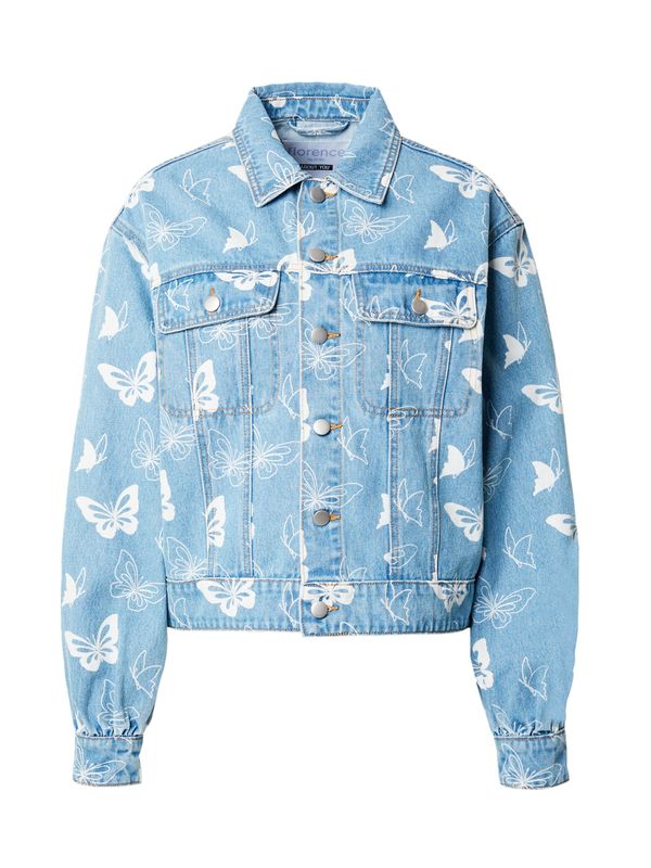 florence by mills exclusive for ABOUT YOU florence by mills exclusive for ABOUT YOU Преходно яке 'Concert in the Park Jacket'  светлосиньо / бяло