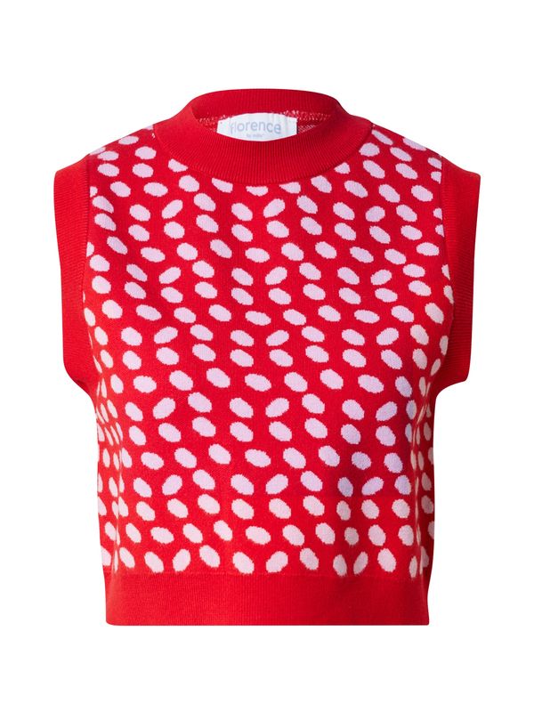 florence by mills exclusive for ABOUT YOU florence by mills exclusive for ABOUT YOU Пуловер 'Candy'  бледорозово / червено