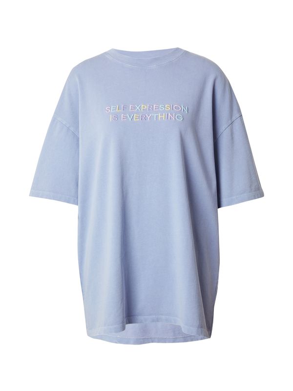 florence by mills exclusive for ABOUT YOU florence by mills exclusive for ABOUT YOU Свободна дамска риза 'Contentment'  светлосиньо / жълто / лилав / розово