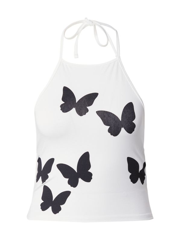 florence by mills exclusive for ABOUT YOU florence by mills exclusive for ABOUT YOU Топ 'Sugared Watermelon'  черно / бяло