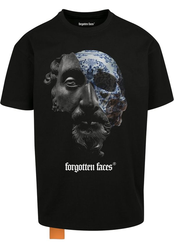 Forgotten Faces Forgotten Faces Тениска 'Aurelius'  сиво / черно / бяло