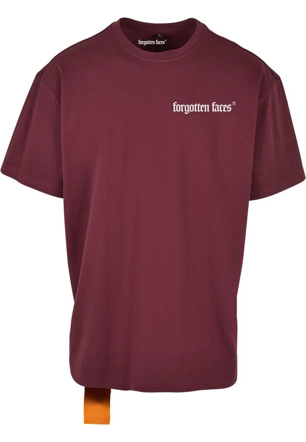 Forgotten Faces Forgotten Faces Тениска 'Wings'  оранжево / черешово червено / черно / бяло