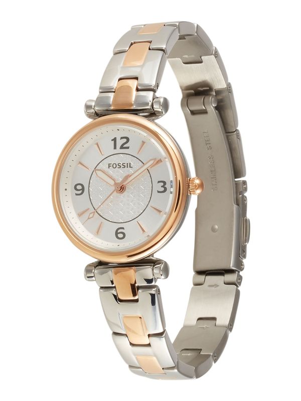 FOSSIL FOSSIL Аналогов часовник 'Carlie'  розово злато / сребърно