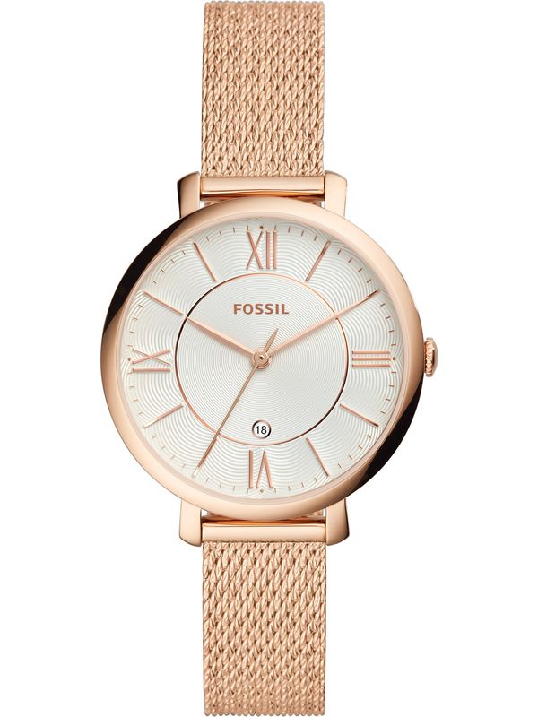 FOSSIL FOSSIL Аналогов часовник 'Jacqueline'  розово злато / бяло